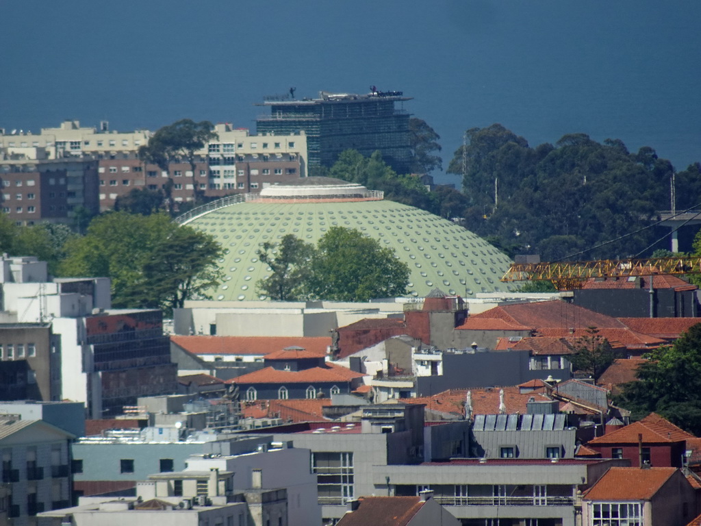 The Super Bock Arena, viewed from the swimming pool at the Hotel Vila Galé Porto