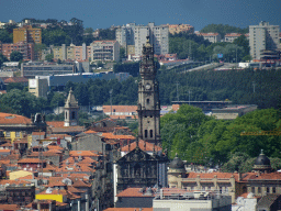 The Iglesia de los Clérigos church with the Torre dos Clérigos tower, viewed from the swimming pool at the Hotel Vila Galé Porto