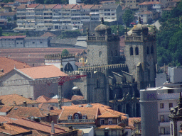 The Porto Cathedral, viewed from the swimming pool at the Hotel Vila Galé Porto