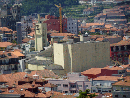 The Coliseu do Porto theatre, viewed from the swimming pool at the Hotel Vila Galé Porto