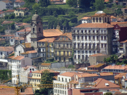 The Igreja de Nossa Senhora da Vitória church, viewed from the swimming pool at the Hotel Vila Galé Porto