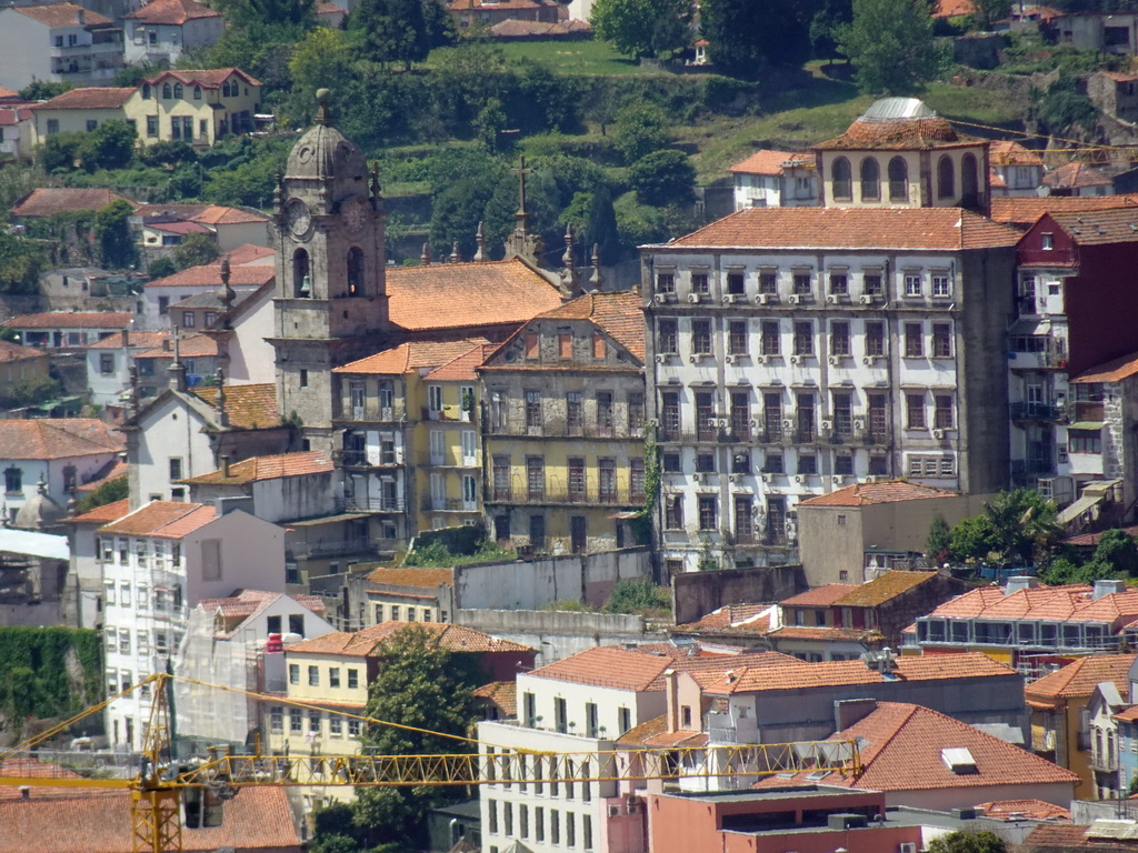 The Igreja de Nossa Senhora da Vitória church, viewed from the swimming pool at the Hotel Vila Galé Porto