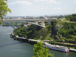 The Ponte Infante Dom Henrique and the Ponte D. Maria Pia bridges over the Douro river, viewed from the Rua do Gen. Sousa Dias street