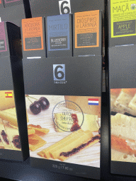 Dutch cheese flavoured products at the Sabores de Portugal shop at the Rua de São João street