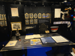 Desk, microscope, photographs and documents at the FC Porto Museum at the Estádio do Dragão stadium