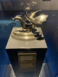 Dragon Honor trophy at the FC Porto Museum at the Estádio do Dragão stadium, with explanation