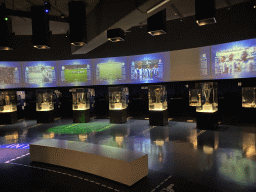 Trophies at the FC Porto Museum at the Estádio do Dragão stadium