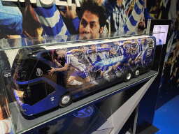 Scale model of the FC Porto Player Bus at the FC Porto Museum at the Estádio do Dragão stadium