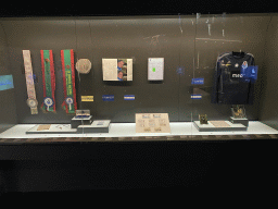 Newspaper articles about Bobby Robson, shirt, medals, documents and other items at the FC Porto Museum at the Estádio do Dragão stadium