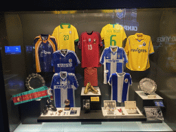 Shirts, shoes and other items at the FC Porto Museum at the Estádio do Dragão stadium