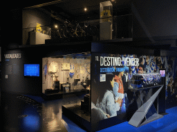 Scale model of the FC Porto Player Bus and trophies and other items from other sports at the FC Porto Museum at the Estádio do Dragão stadium