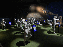 Statues of football players of the `FC Porto Dragon Force` at the FC Porto Museum at the Estádio do Dragão stadium