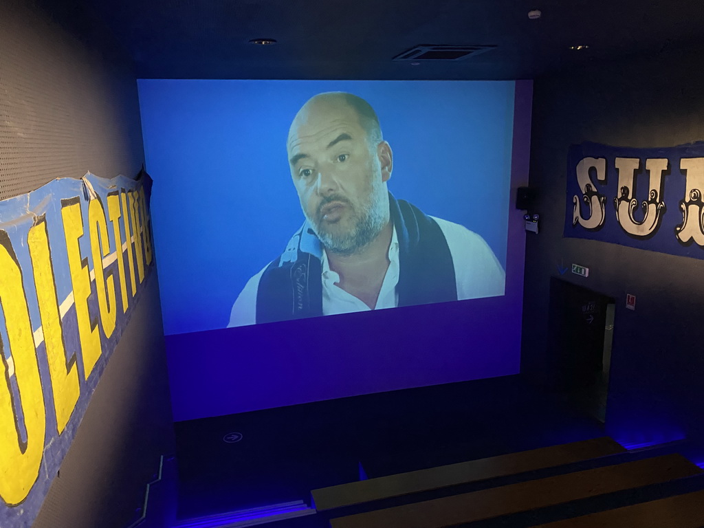 Small cinema room at the FC Porto Museum at the Estádio do Dragão stadium