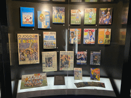 Newspapers and magazines at the FC Porto Museum at the Estádio do Dragão stadium, with explanation