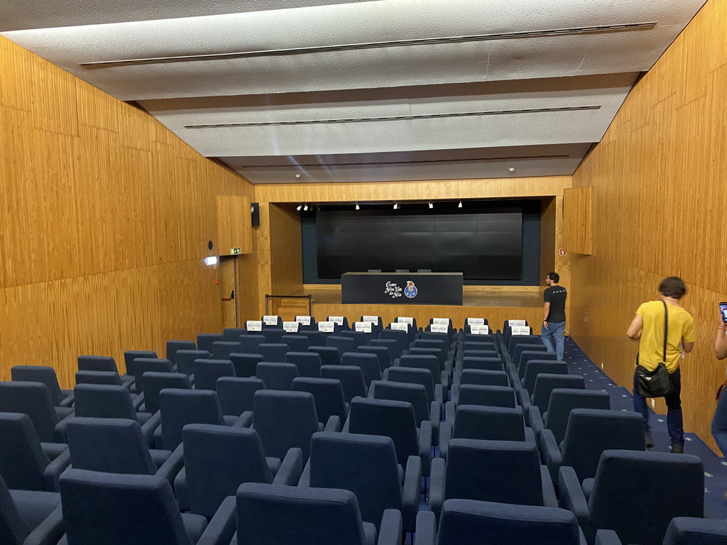 Interior of the Press Conference Room at the Estádio do Dragão stadium