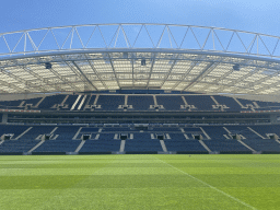 The pitch and the east grandstand of the Estádio do Dragão stadium