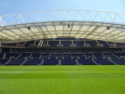 The pitch and the east grandstand of the Estádio do Dragão stadium