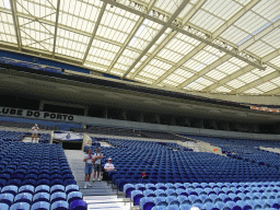 Max at the west grandstand of the Estádio do Dragão stadium, viewed from the pitch
