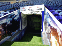 Entrance to the pitch of the Estádio do Dragão stadium
