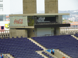 The north grandstand of the Estádio do Dragão stadium, viewed from the board`s seats