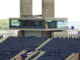 The south grandstand of the Estádio do Dragão stadium, viewed from the board`s seats