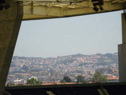 Northeast side of the city, viewed from the board`s seats at the Estádio do Dragão stadium