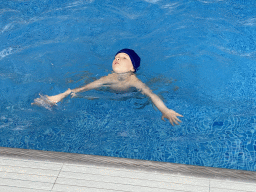 Max at the swimming pool at the Hotel Vila Galé Porto