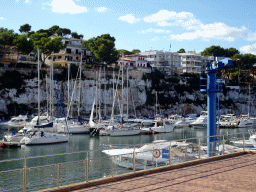 Boats in the southeast side of the harbour, viewed from the Carretera del Moll street