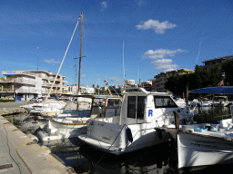 Boats in the southwest side of the harbour, viewed from the Passeig des Cap des Toll street