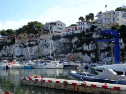 Boats in the south side of the harbour, viewed from the Passeig des Cap des Toll street