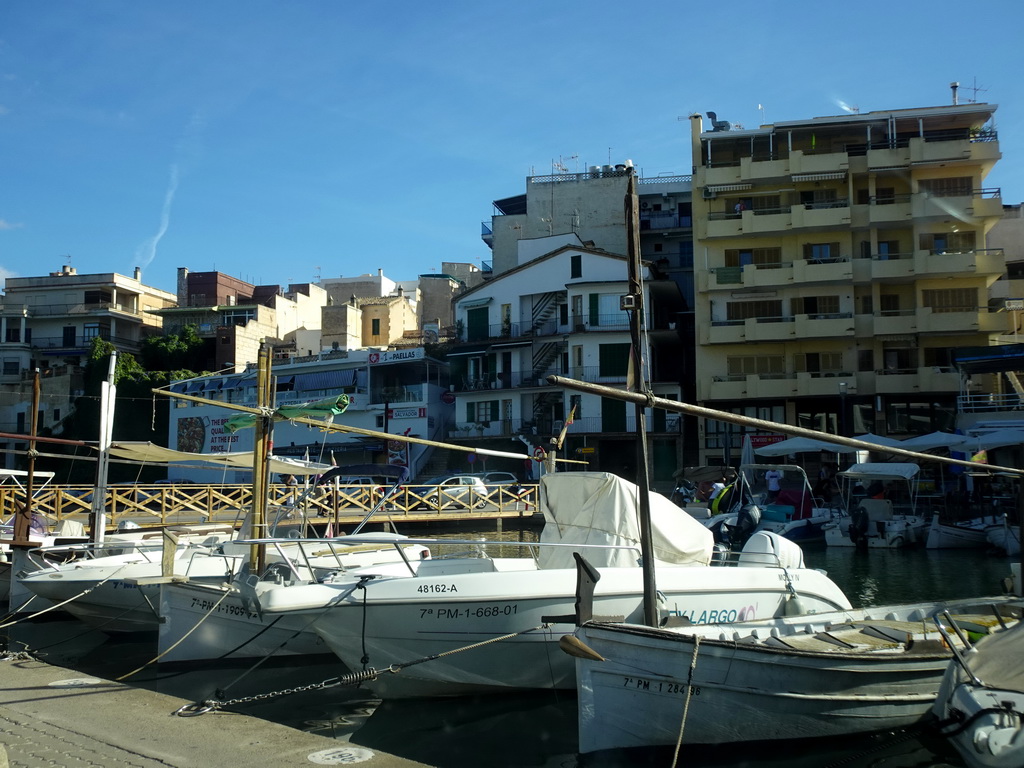 Boats in the northwest side of the harbour, viewed from the Passeig des Cap des Toll street