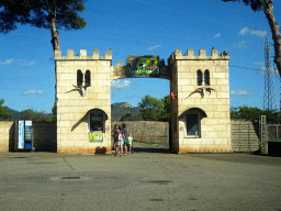Entrance gate to the Safari Area of the Safari Zoo Mallorca