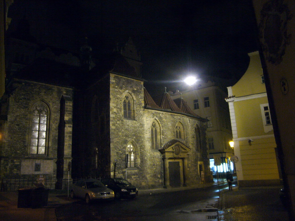 The St. Martin in the Wall Church, by night