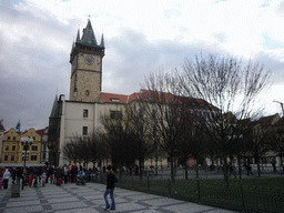 Old Town Square, with the tower of the Old Town Hall (Staromestská radnice)
