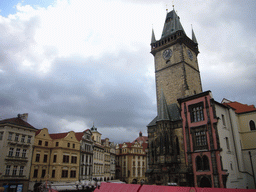 Old Town Square, with the tower of the Old Town Hall
