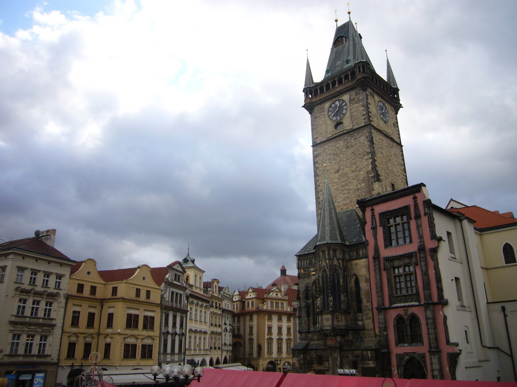 Old Town Square, with the tower of the Old Town Hall