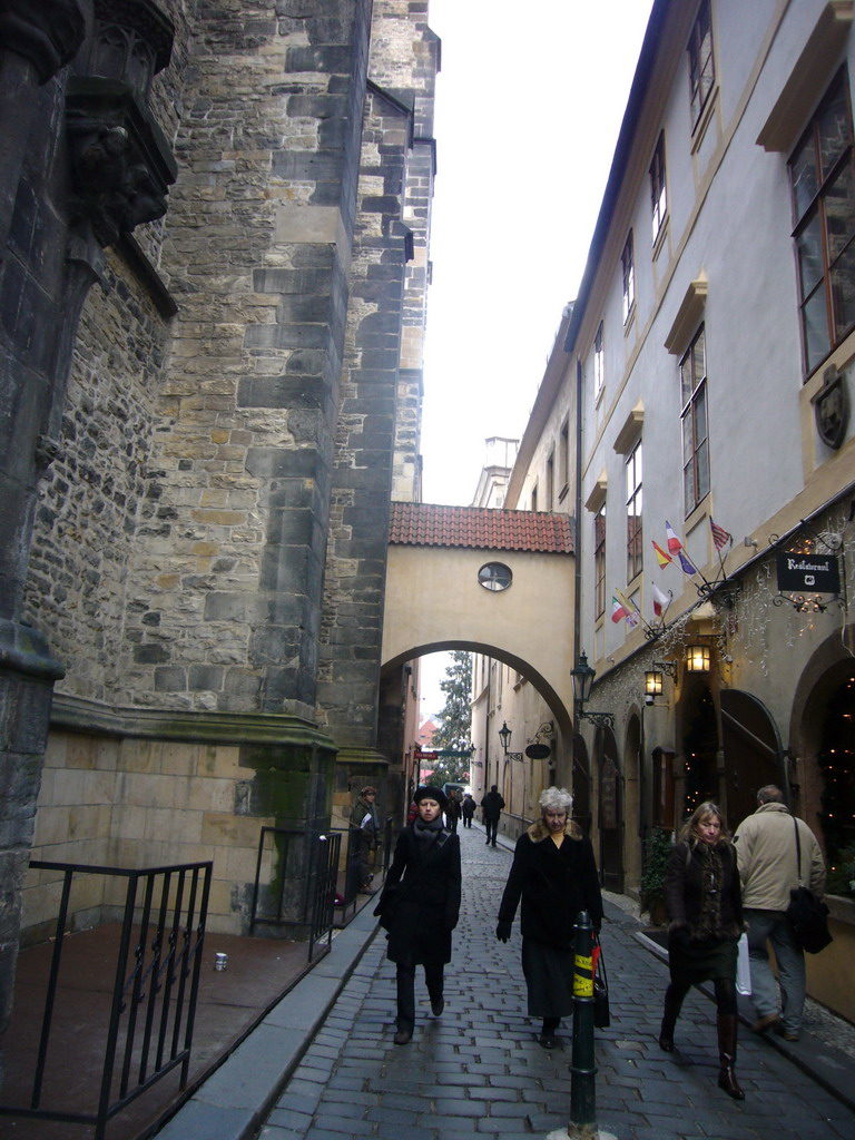 Street on the side of the Church of Our Lady before Týn