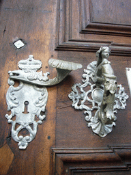 Heck on a door of the Church of Our Lady before Týn