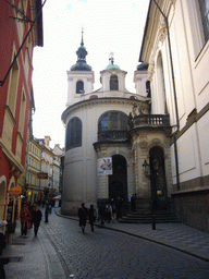St. Clement`s Church, part of the Clementinum, at Kaprova street
