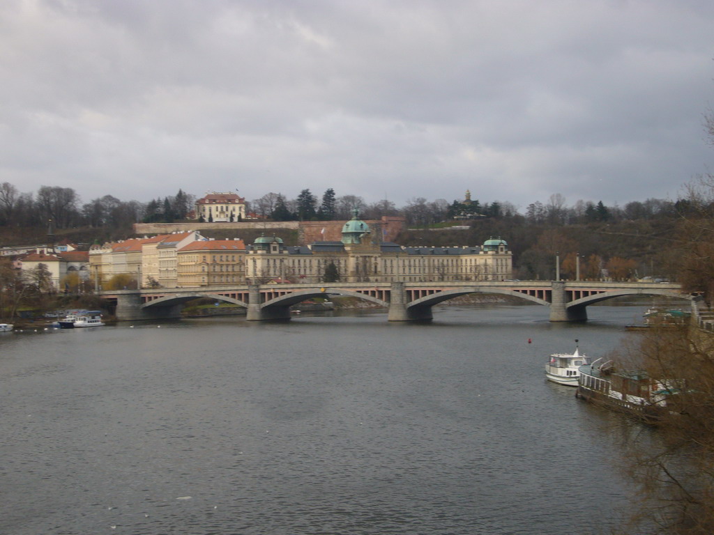 Mánes Bridge (Mánesuv most) over the Vltava river, from Charles Bridge (Karluv most)