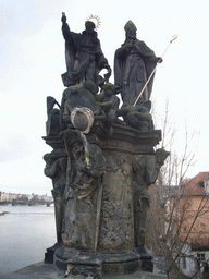 The statue of St. Vincent Ferrer and St. Procopius, at Charles Bridge