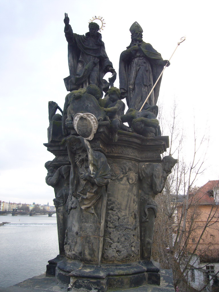 The statue of St. Vincent Ferrer and St. Procopius, at Charles Bridge
