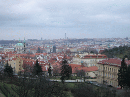 View on the city center from Úvoz Street