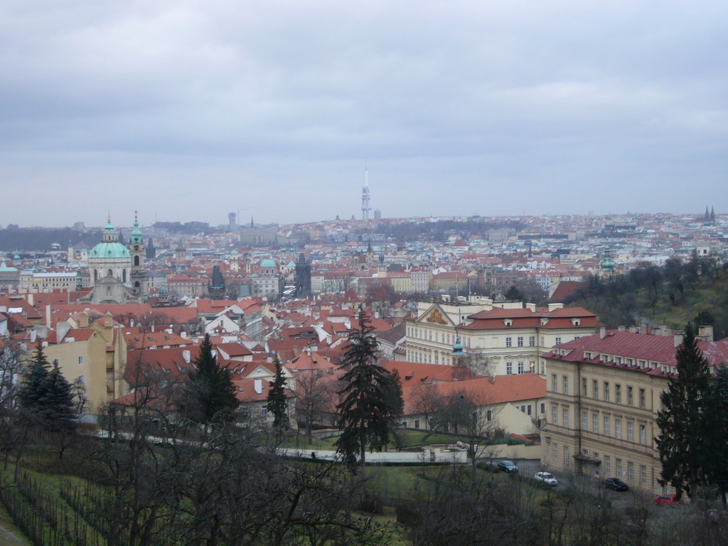 View on the city center from Úvoz Street