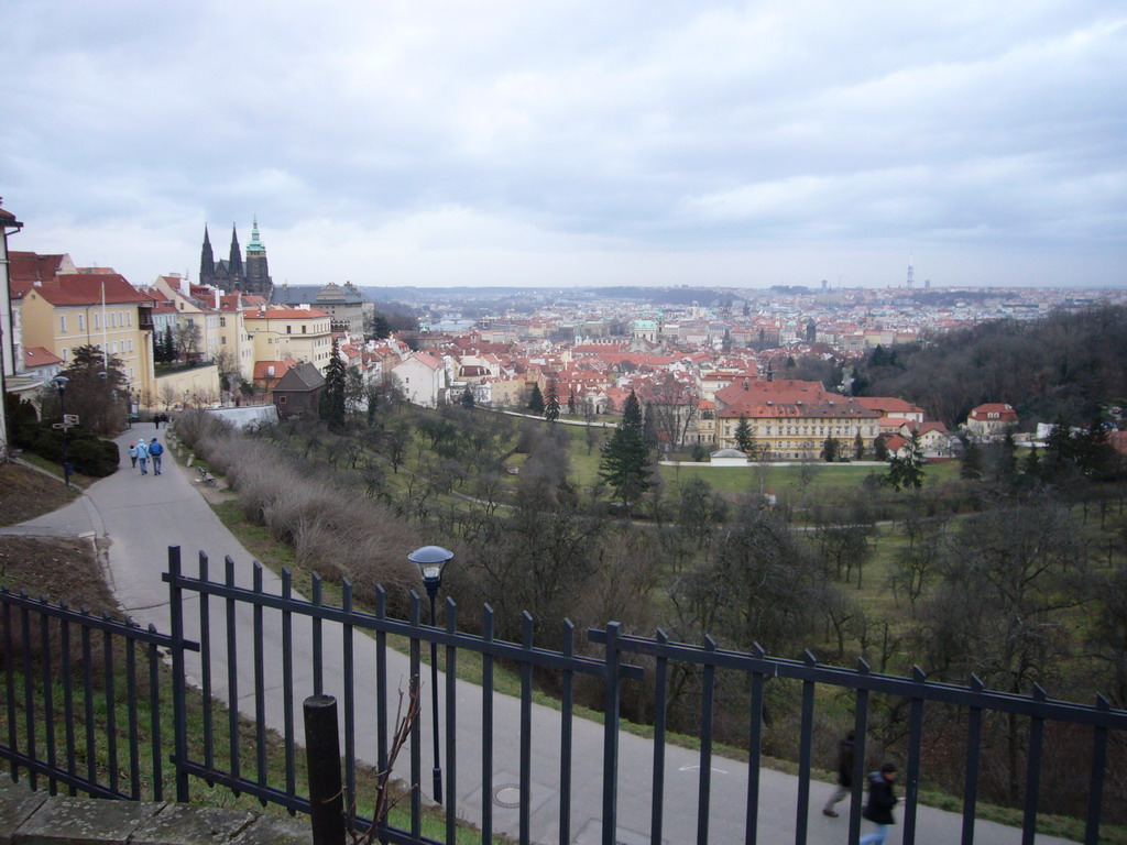 View on the city center from Úvoz Street