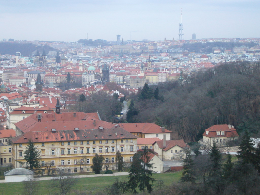 View on the city center from Úvoz Street