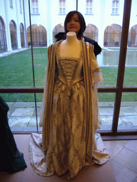 Miaomiao with a dress in the Strahov Monastery