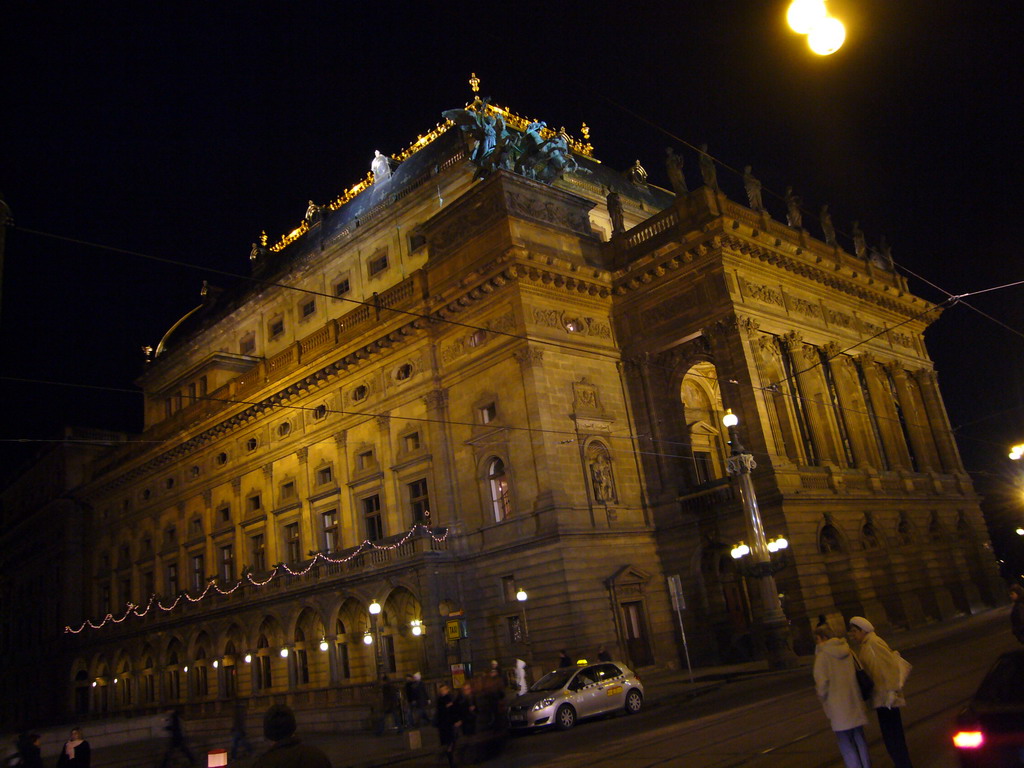 The National Theatre, by night