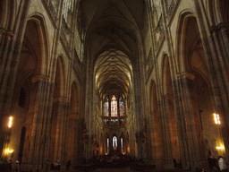 The nave of St. Vitus Cathedral