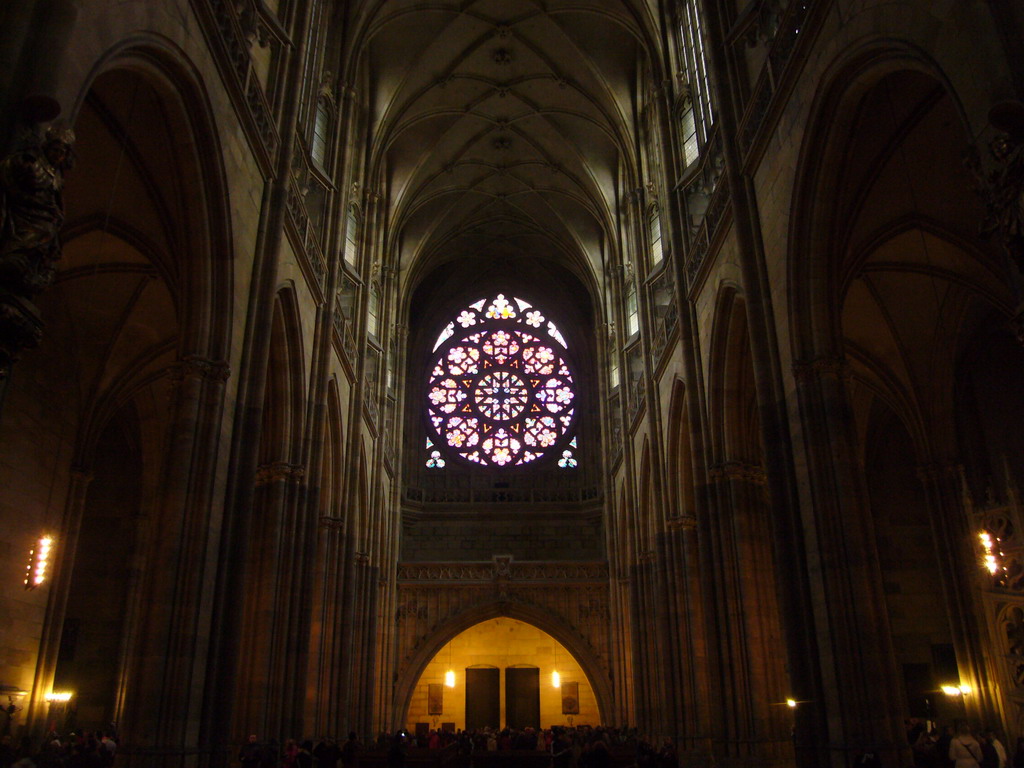 The nave of St. Vitus Cathedral